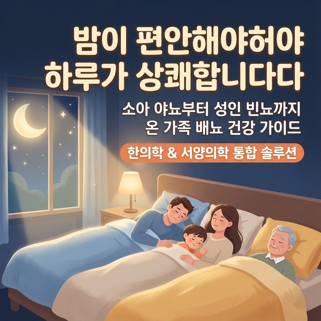 온 가족 배뇨 건강 통합 지침서 소아 야뇨증과 성인 야간뇨의 모든 것 1 1
