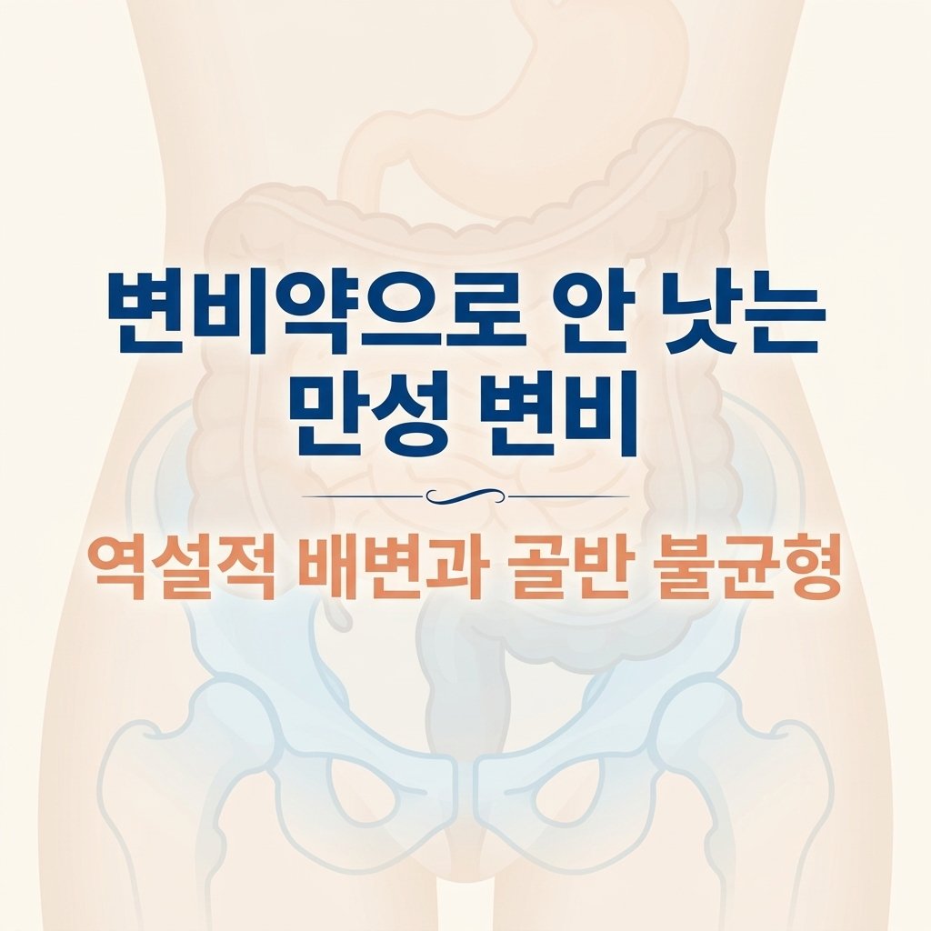 만성 변비 원인 역설적 배변, 둘코락스 한계와 골반 추나 한의원 치료 1 102
