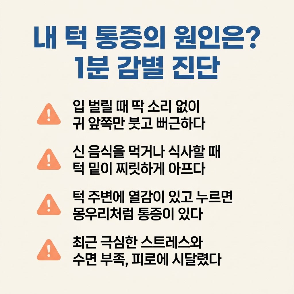 이하선염 임파선염 턱관절 장애 감별 증상 자가진단