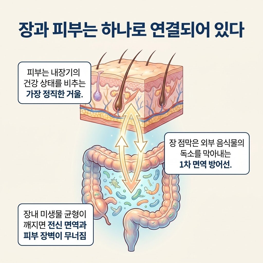 장 피부 축 Gut Skin Axis 장내미생물 면역