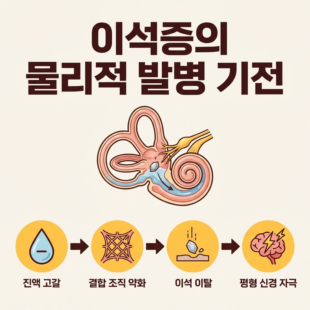 이석증 물리적 기전 이석 이탈