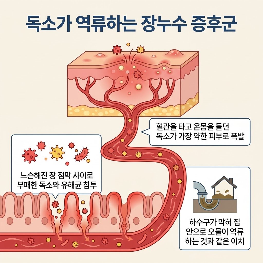 장누수증후군 새는장증후군 피부염 원인 혈중 독소