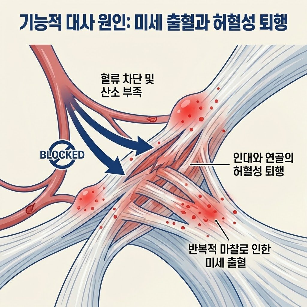 극상근 힘줄 미세 출혈 허혈성 퇴행 대사