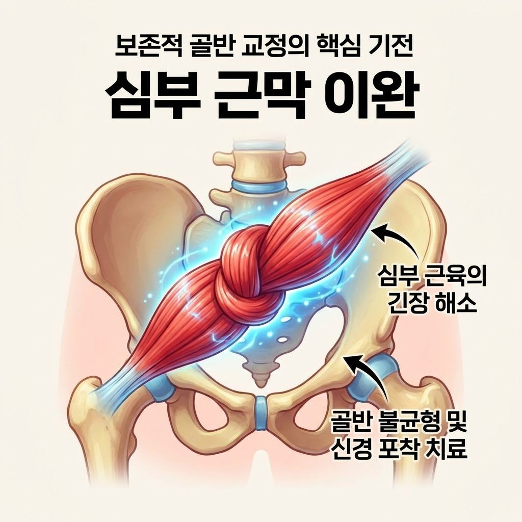 심부 근막 이완 골반 불균형 치료 핵심 기전