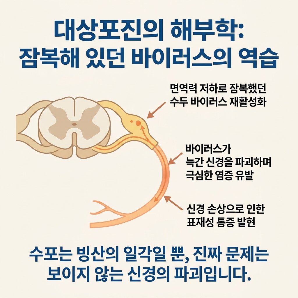 대상포진 병리기전 신경절 수두바이러스 재활성화