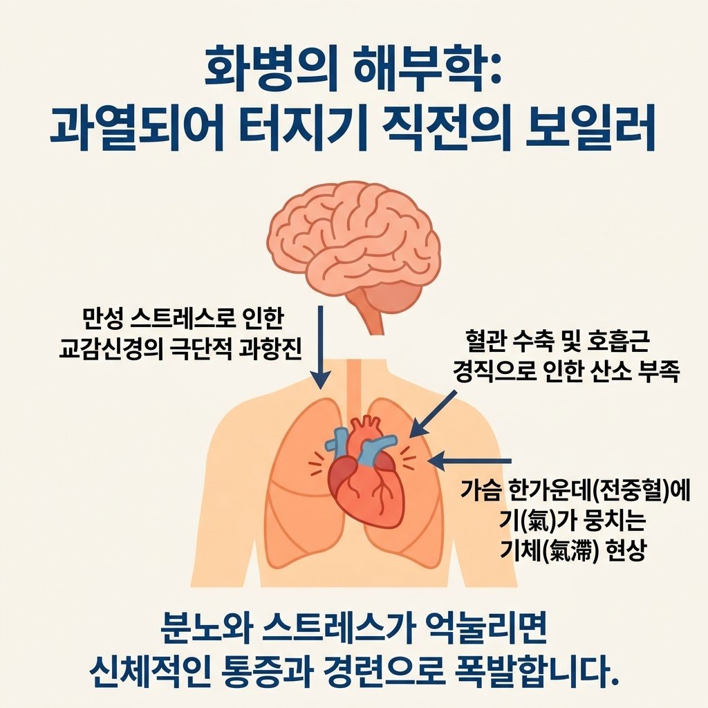 화병 병리기전 자율신경실조증 교감신경 항진 기체