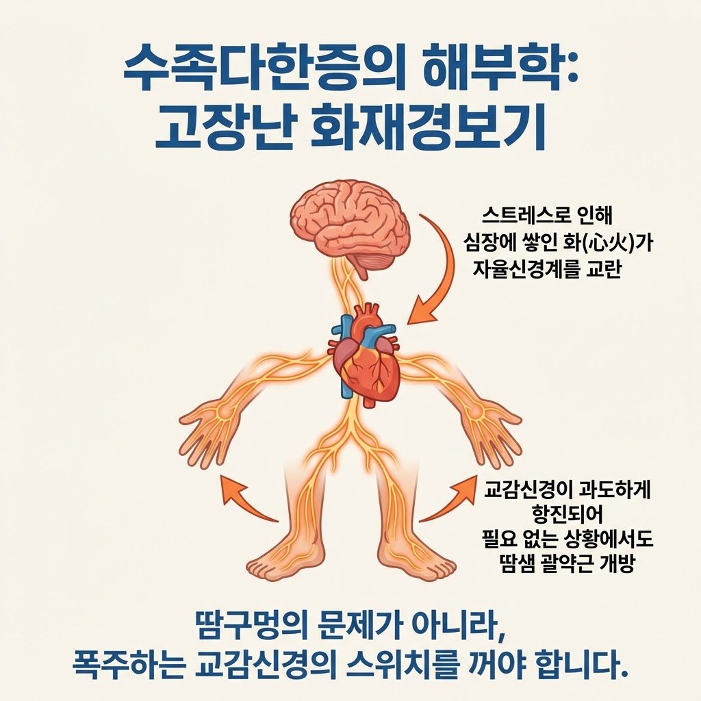 수족다한증 해부학 교감신경 항진 심화 스트레스