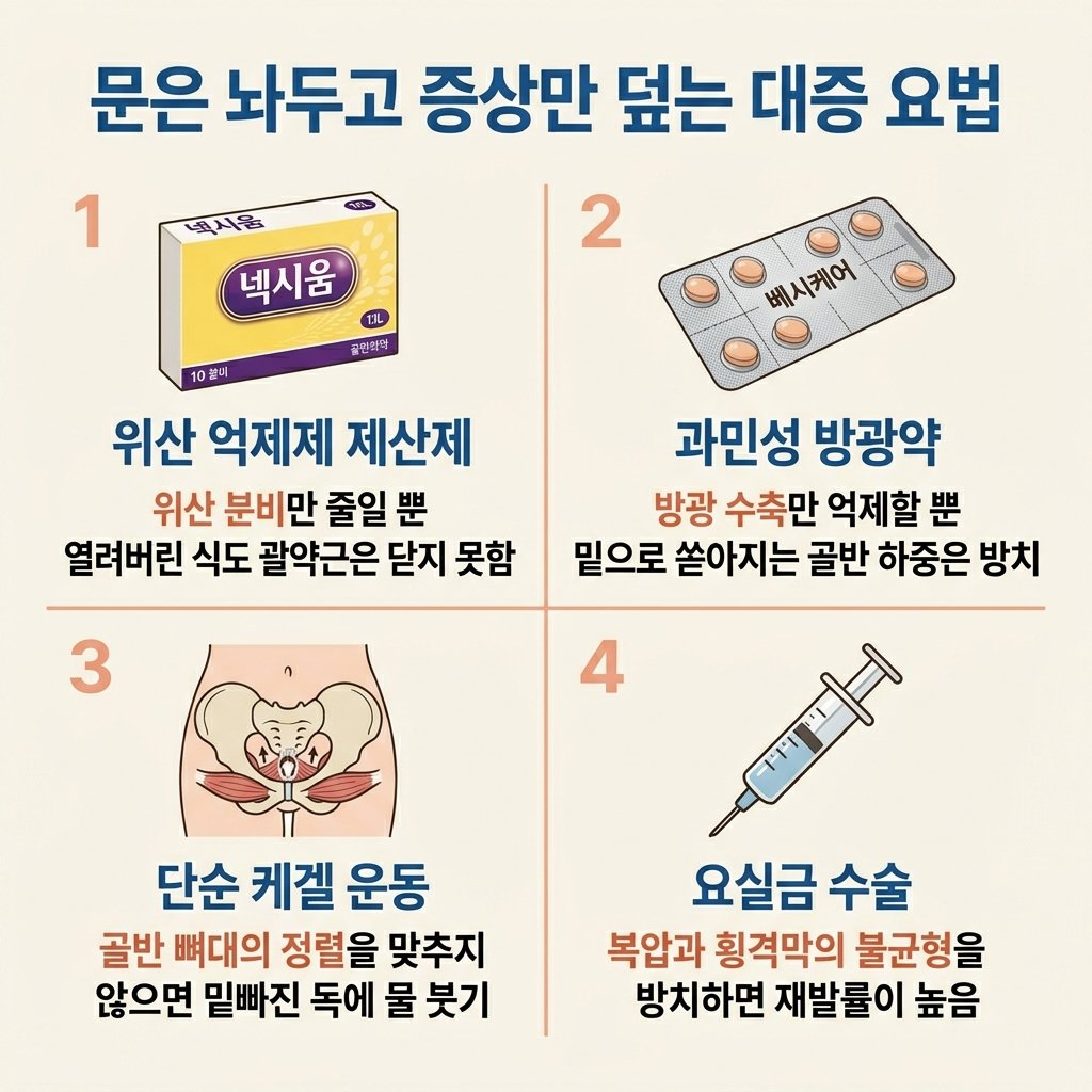 넥시움 위산억제제 베시케어 항무스카린제 케겔운동 한계 부작용