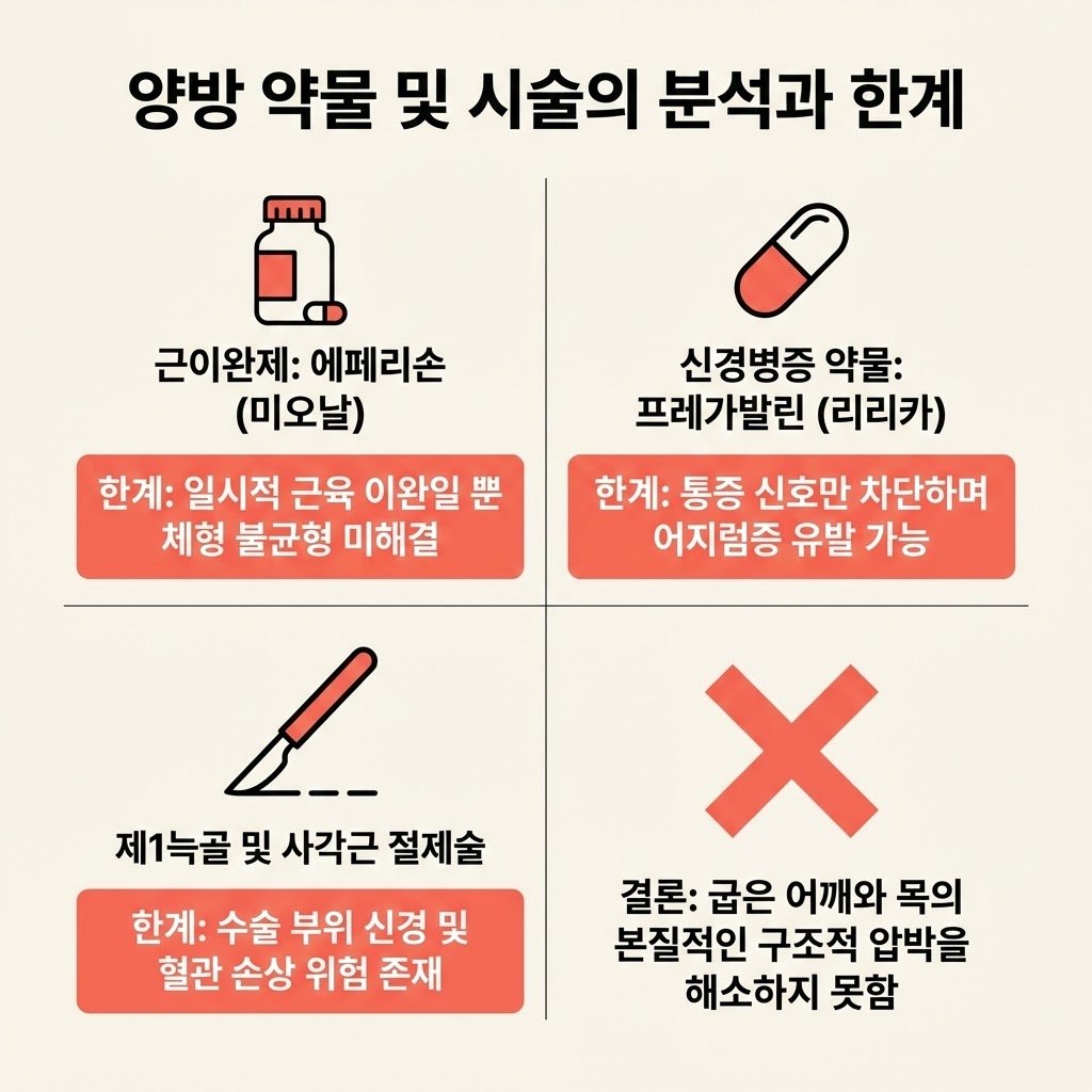 흉곽출구증후군 미오날 리리카 수술 한계 이미지