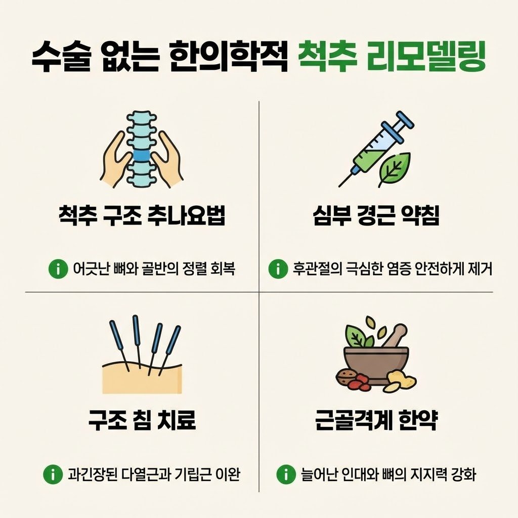 소염진통제 근육이완제 뼈주사 신경차단술 척추유합술 한계