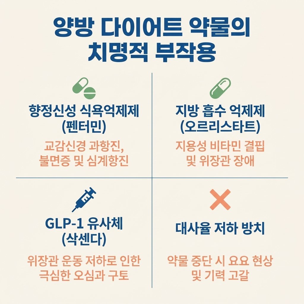 식욕억제제 부작용 펜터민 나비약 삭센다 부작용