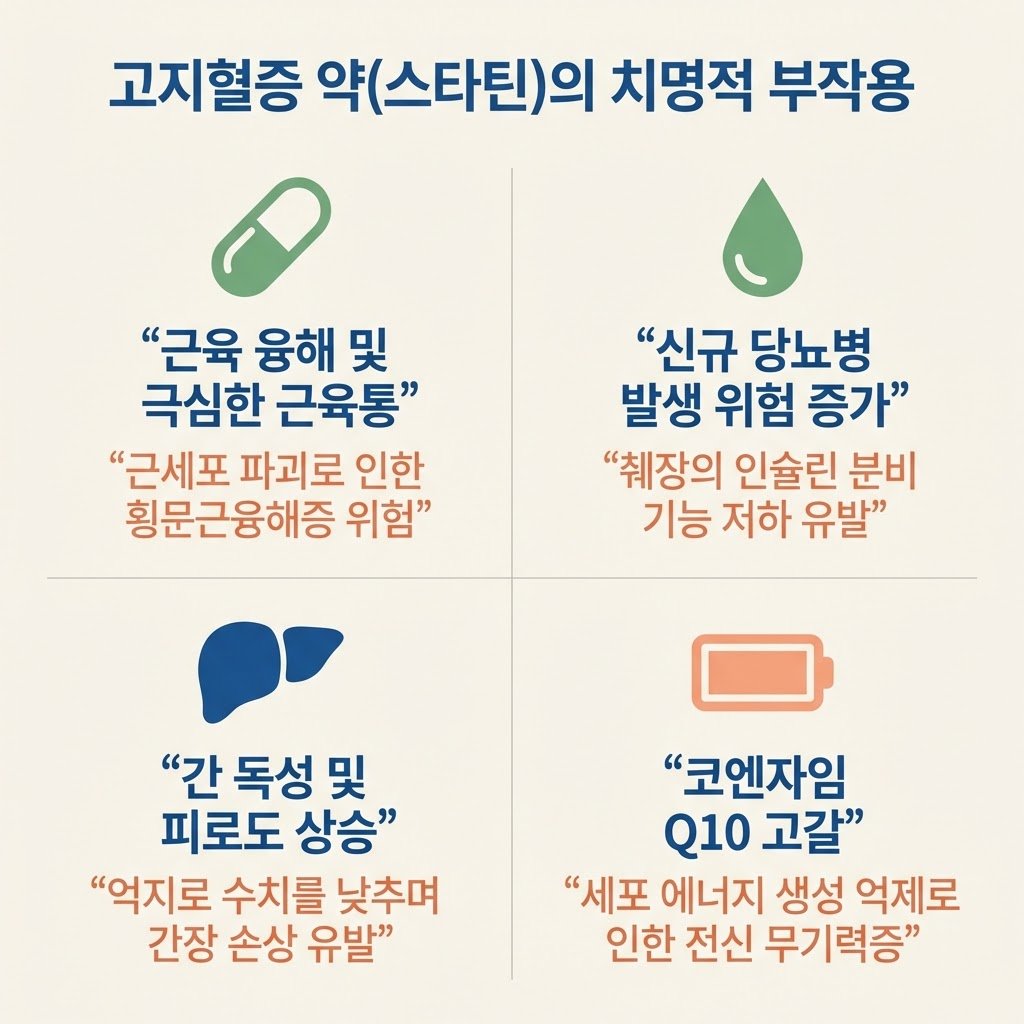 스타틴 부작용 횡문근융해증 근육통 당뇨 유발