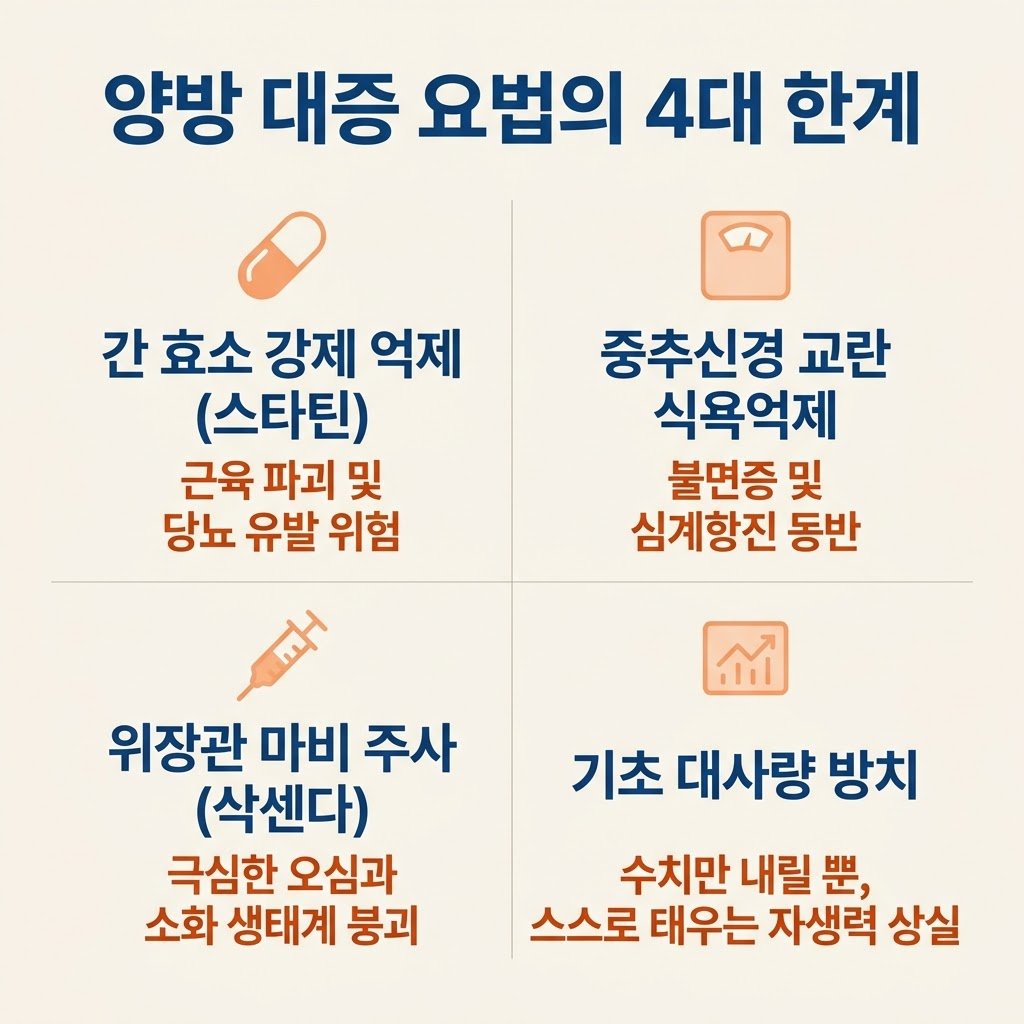 양방 다이어트약 고지혈증약 한계 부작용 스타틴 삭센다