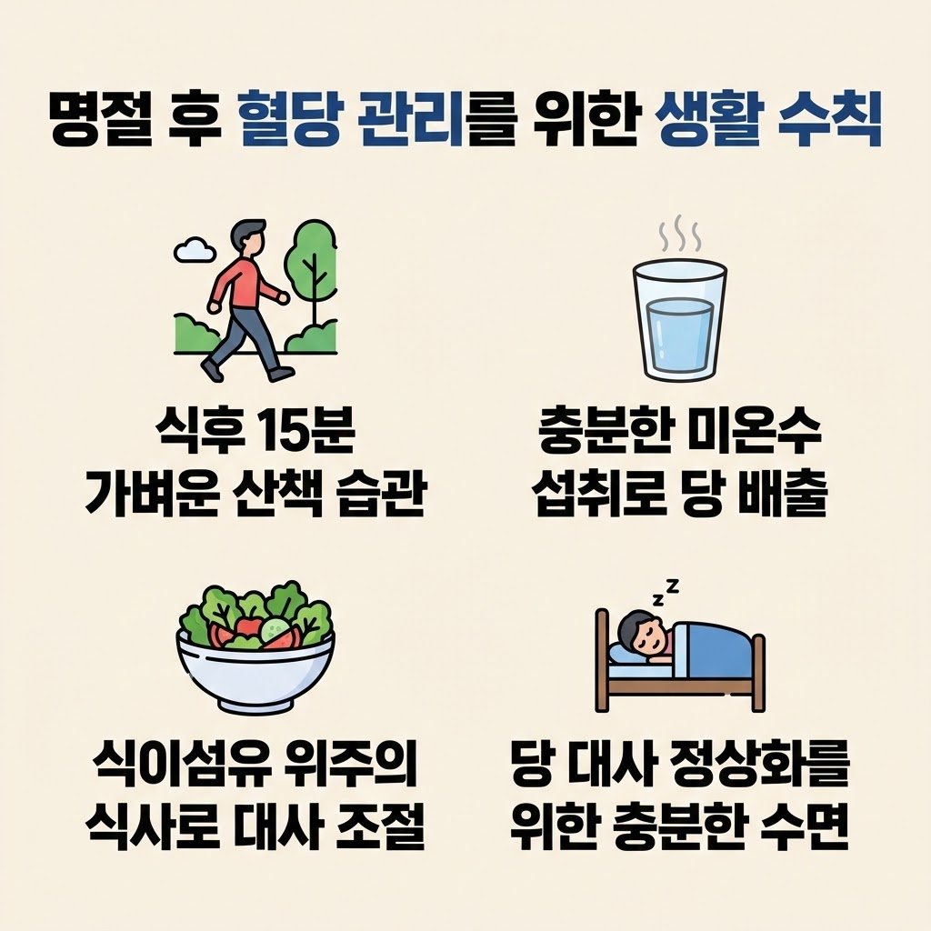 명절 후 당 대사 회복 생활 가이드