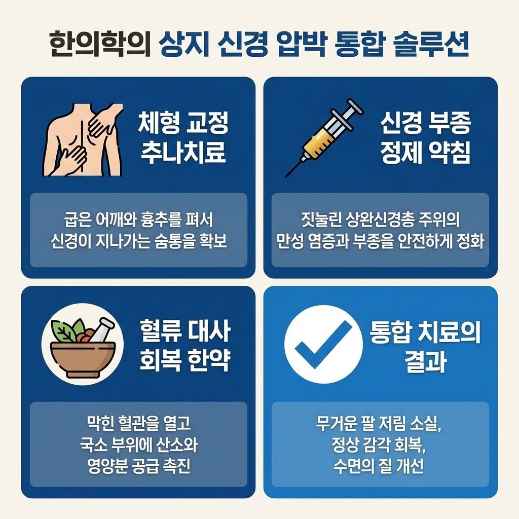 흉곽출구증후군 추나 약침 한약 치료 이미지