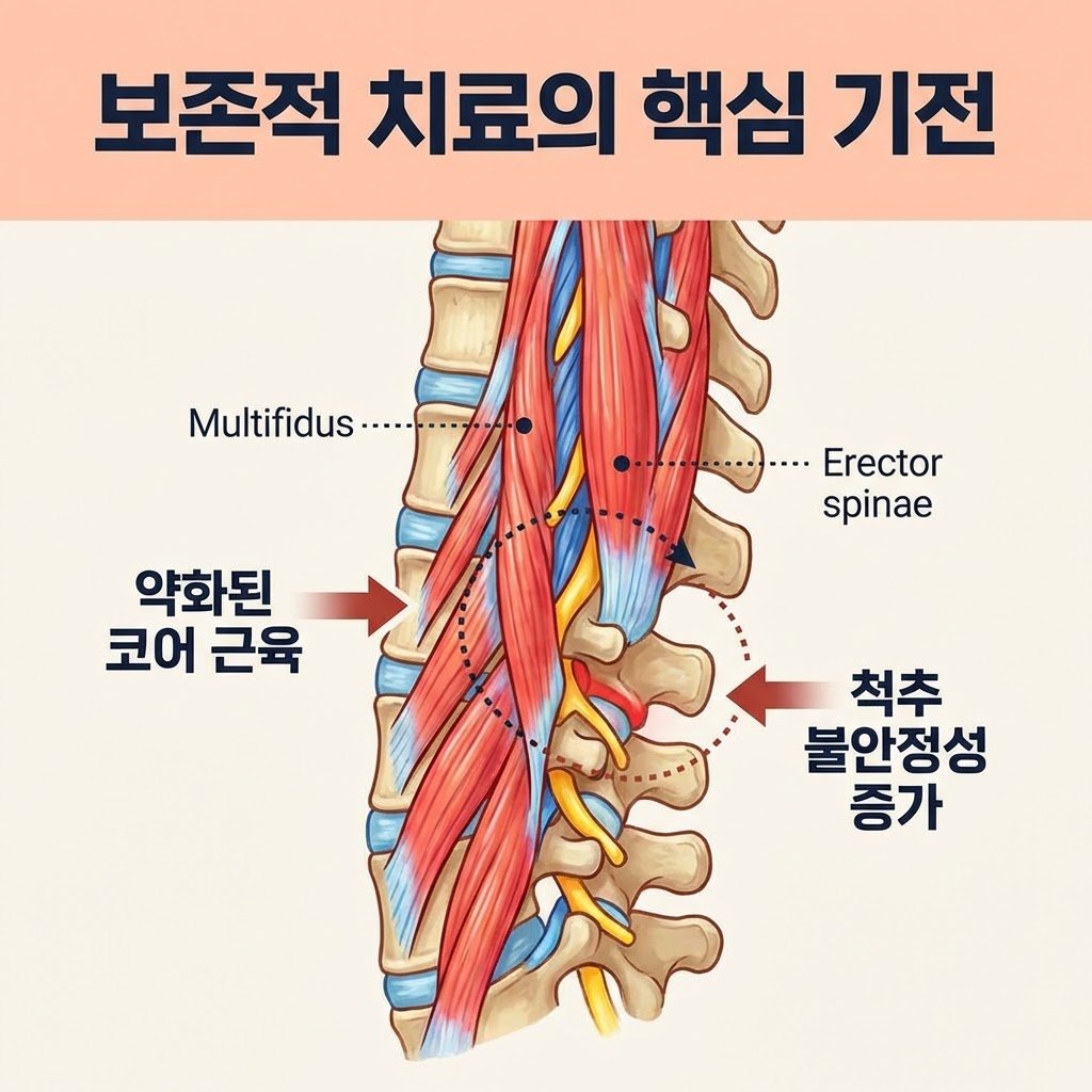 척추 추나요법 약침 한약 보존적 치료
