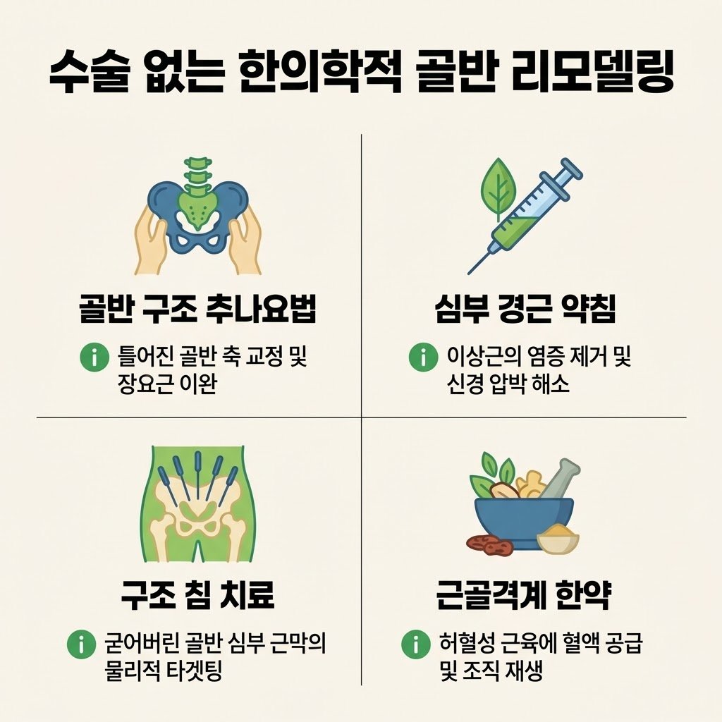 골반 추나요법 약침 침치료 근골격계 한약