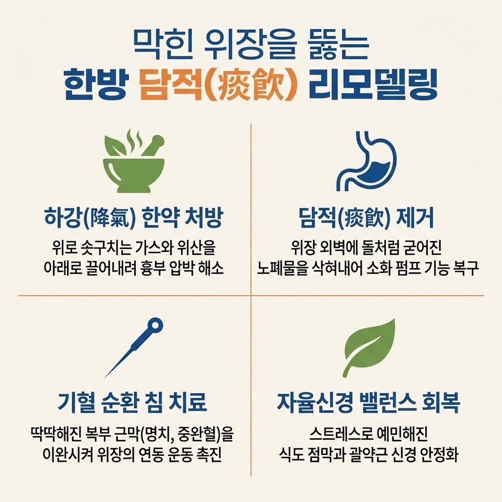 담적 한방치료 하강기 한약 기혈순환 침치료 자율신경 밸런스