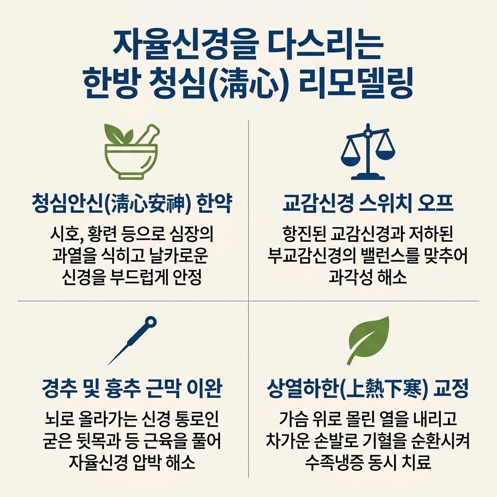 수족다한증 한의원 치료 청심안신 한약 자율신경 침치료
