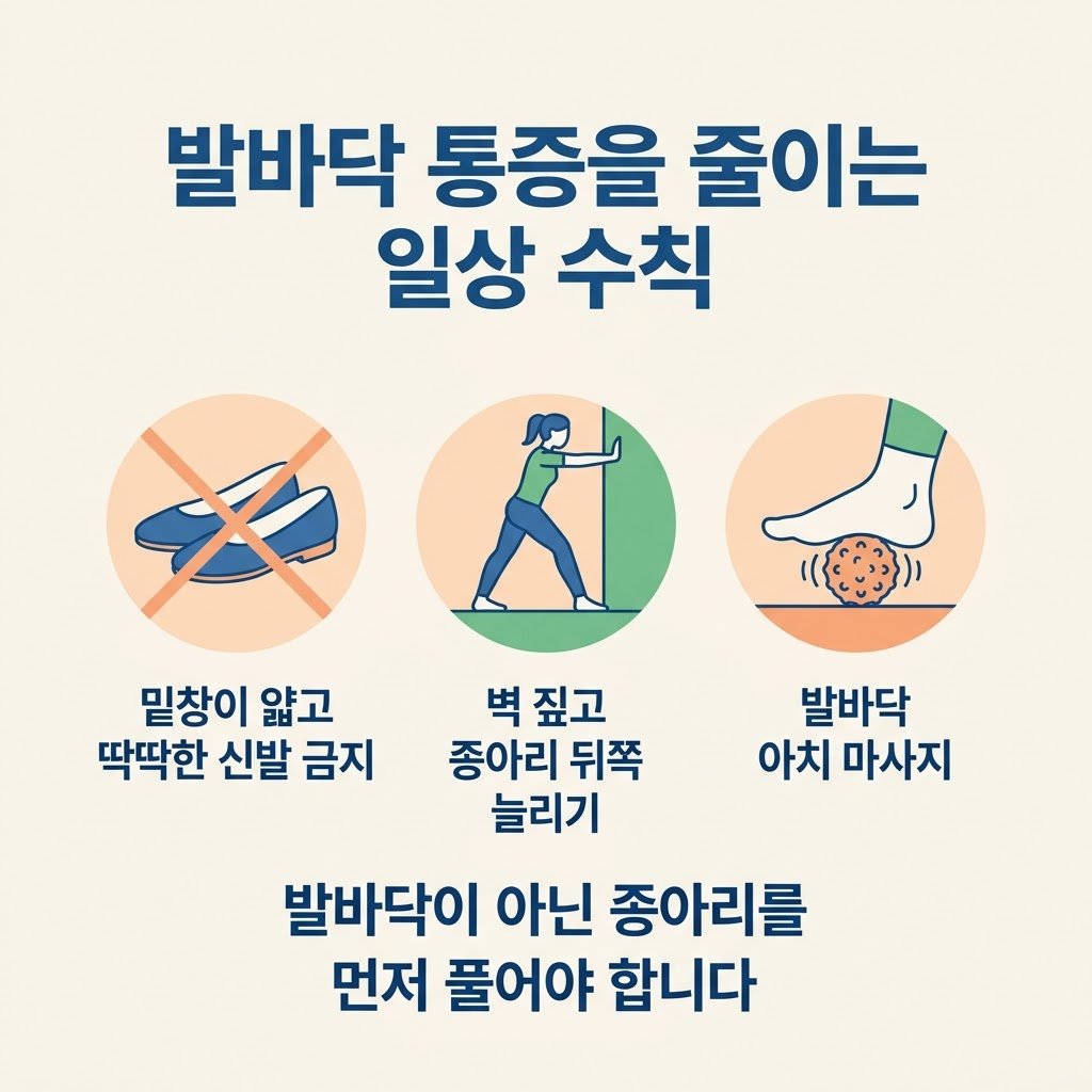 종아리 스트레칭 족저근막염 신발 발바닥 아치 마사지