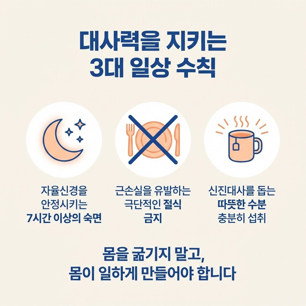 기초대사량 높이는 방법 숙면 수분섭취