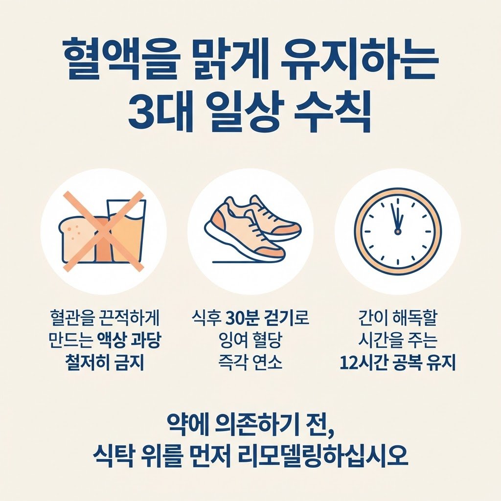 대사증후군 일상수칙 액상과당 금지 식후 걷기