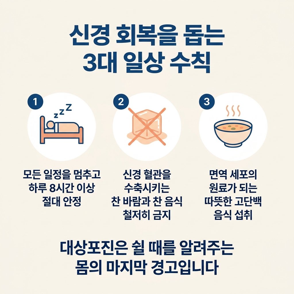 대상포진 회복 수칙 절대안정 보양식