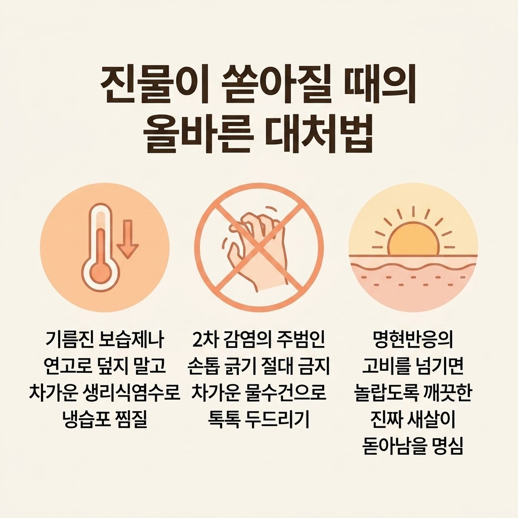 피부염 완치 생활수칙 저포드맵 반신욕 재생수면 청열해독