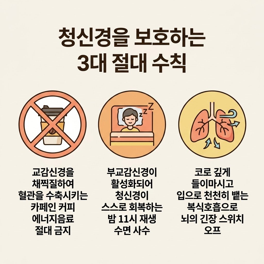 이명 관리법 카페인 금지 커피 수면 복식호흡 교감신경 안정