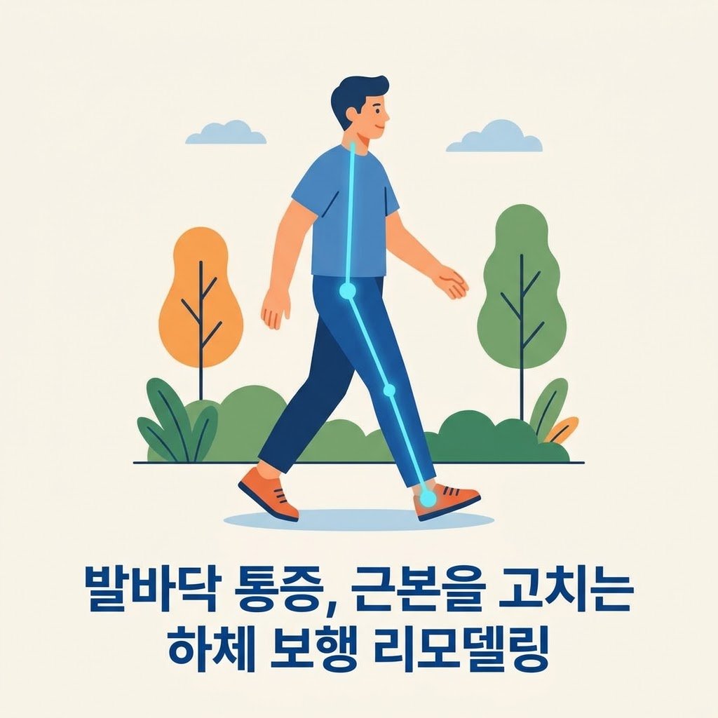 족저근막염 치료 보행 리모델링 클로징