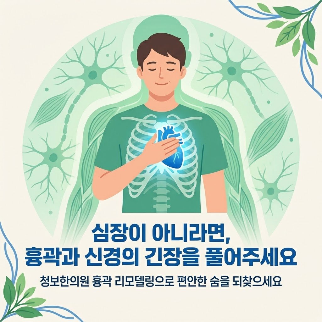 원인모를 가슴통증 치료 흉곽 리모델링 클로징
