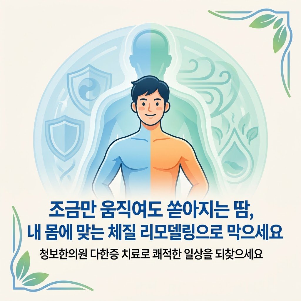 다한증 원인 치료 체질 리모델링 한의원 클로징