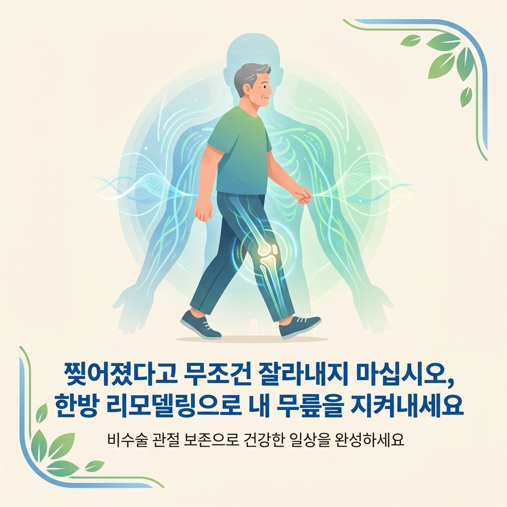 무릎 한방 리모델링 보존 치료 한의원 클로징