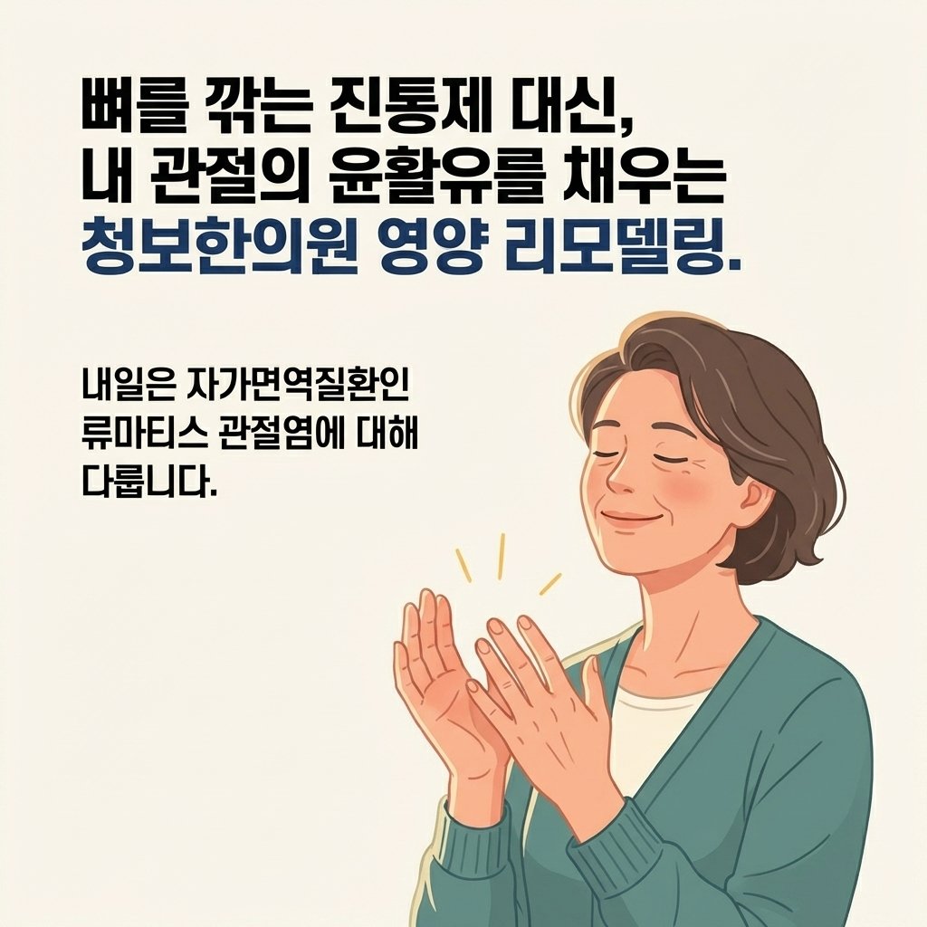 갱년기 관절통 극복 청보한의원 약침 치료