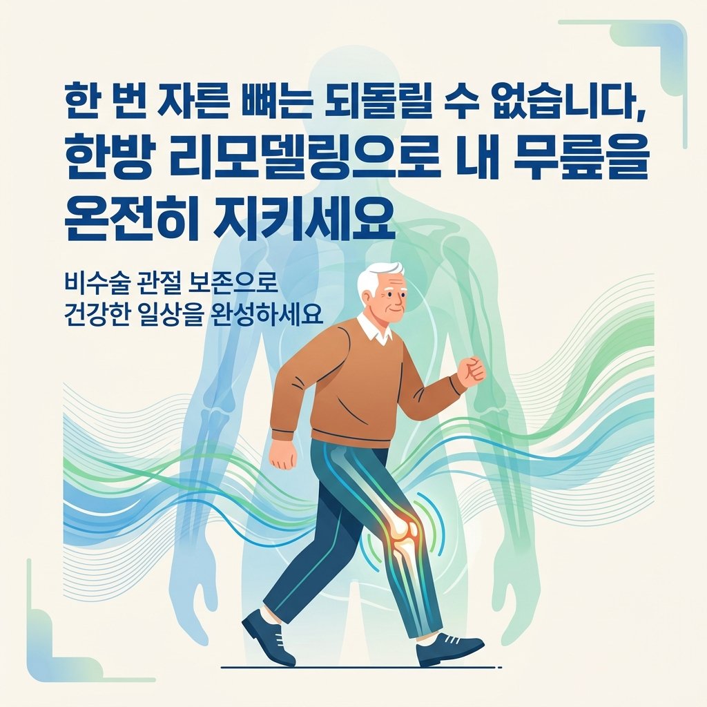 무릎 인공관절 수술 대안 한의원 보존치료 클로징