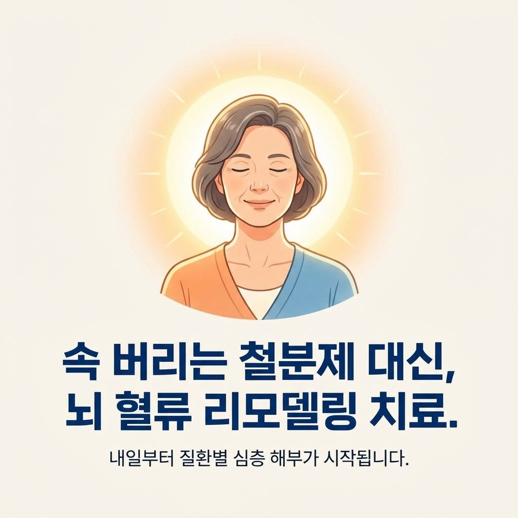 갱년기 빈혈 치료 뇌혈류 리모델링