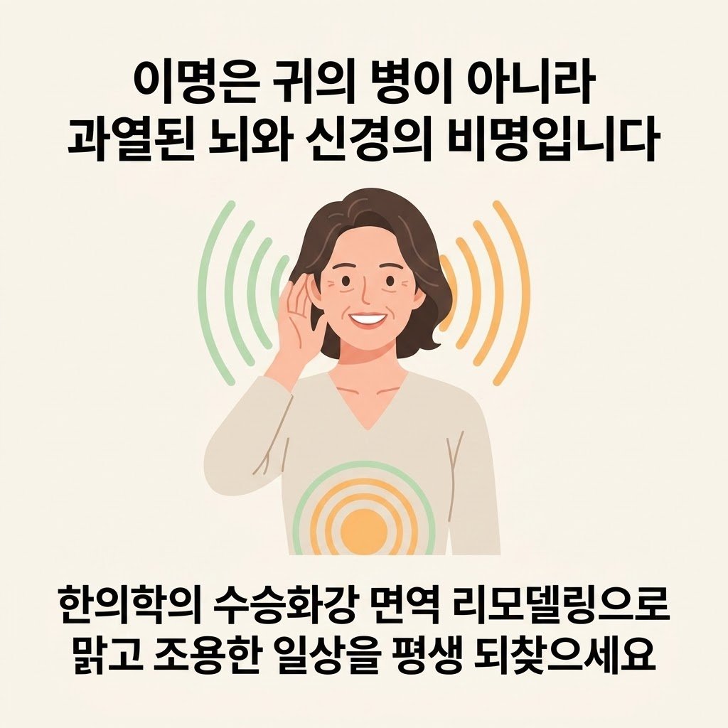 이명 한의원 치료 자율신경실조증 면역 리모델링 완치 여성 모델 클로징