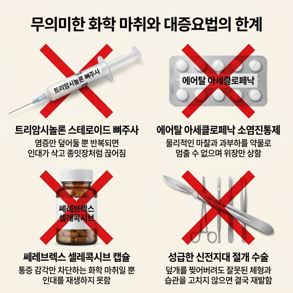 손목 건초염 트리암시놀론 스테로이드 뼈주사 에어탈 아세클로페낙 쎄레브렉스 셀레콕시브 수술