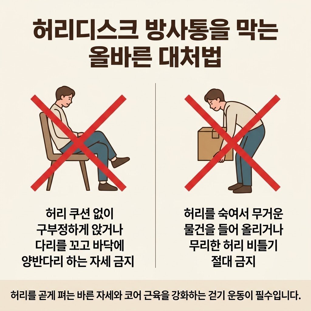 허리디스크 예방 생활습관 피해야할 자세 다리꼬기 양반다리 무거운 물건 들기 금지
