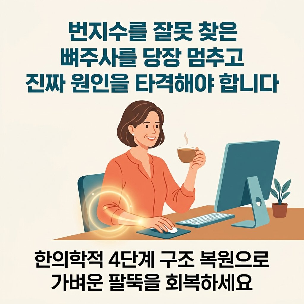 가짜 테니스 엘보 치료 구조 복원 부산 통증 한의원