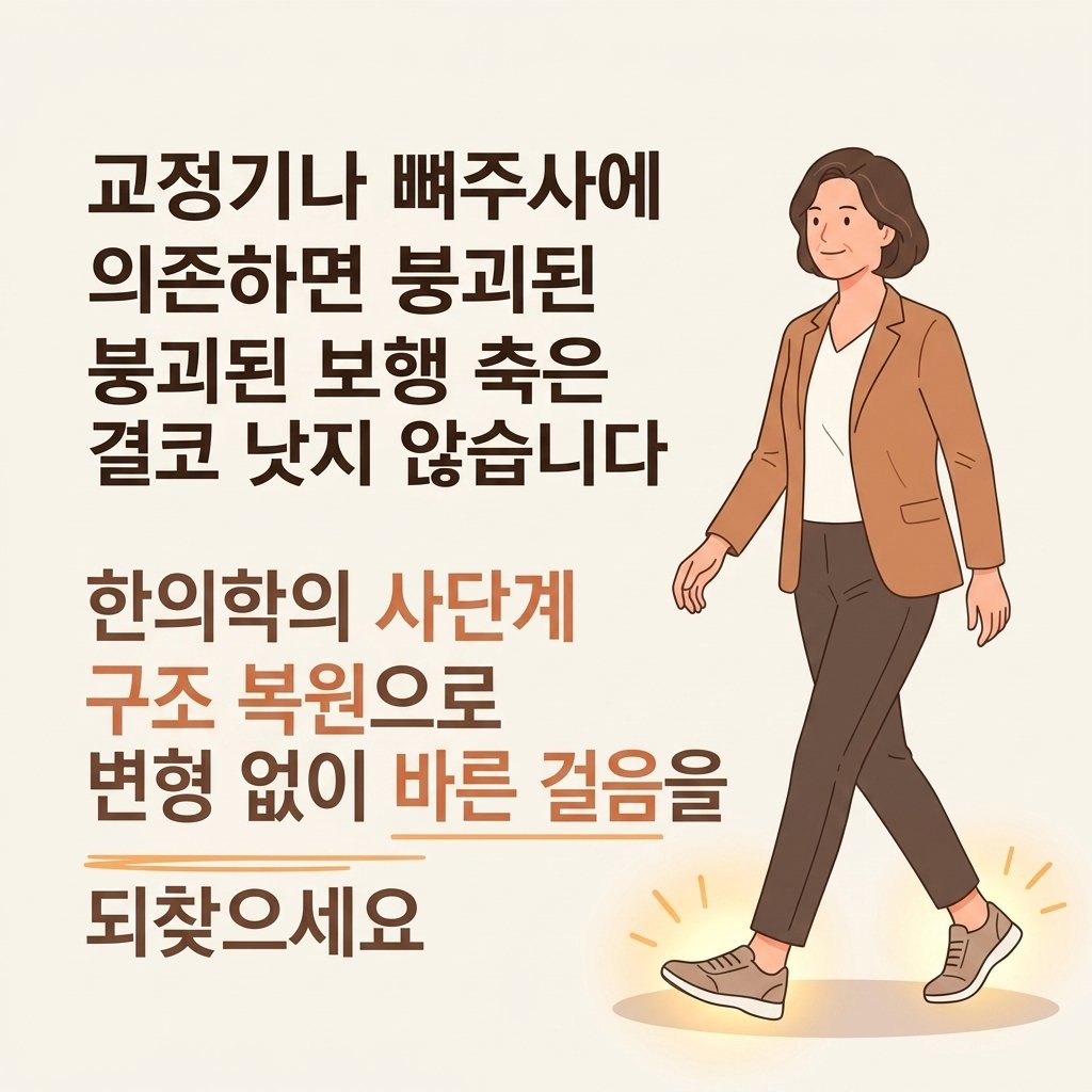 무지외반증 치료 구조 복원 한의원 발가락 변형 통풍 체형교정 부산