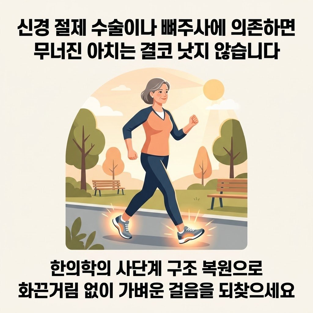 지간신경종 치료 구조 복원 한의원 앞발바닥 통증 발가락 저림 신경종 재건 부산 체형교정