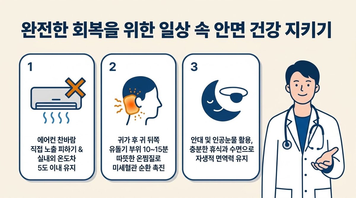 여름철 안면마비 예방 온찜질 가이드 및 따뜻한 배웅