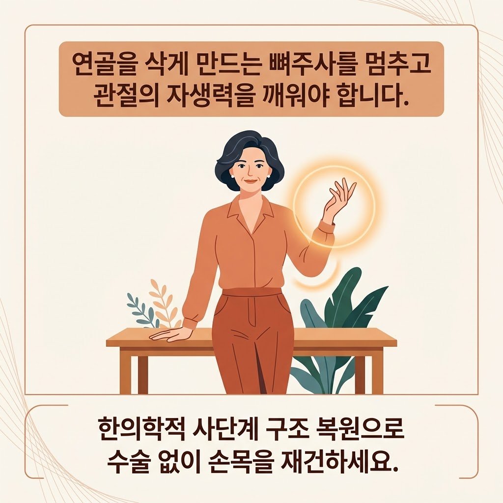 척골충돌증후군 치료 구조 복원 한의원 연골 재생 전침 치료 TFCC 보존 부산 체형교정