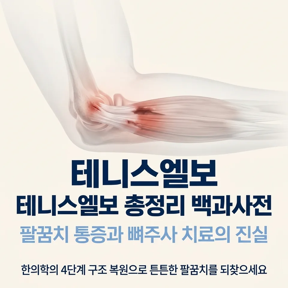 테니스엘보 힘줄 구조 실루엣