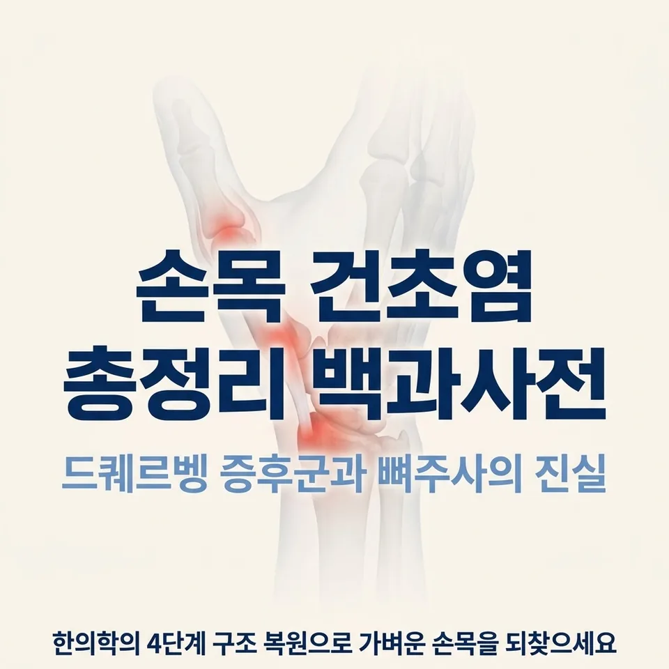 손목 건초염 힘줄 구조 실루엣
