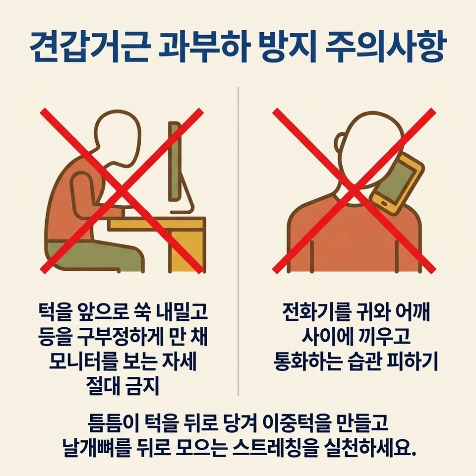 금기 행동 및 생활 관리