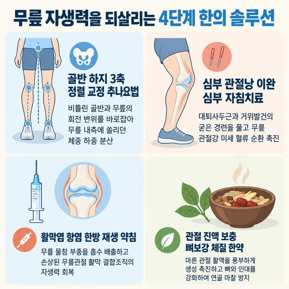 4단계 비수술 무릎관절 한의 솔루션