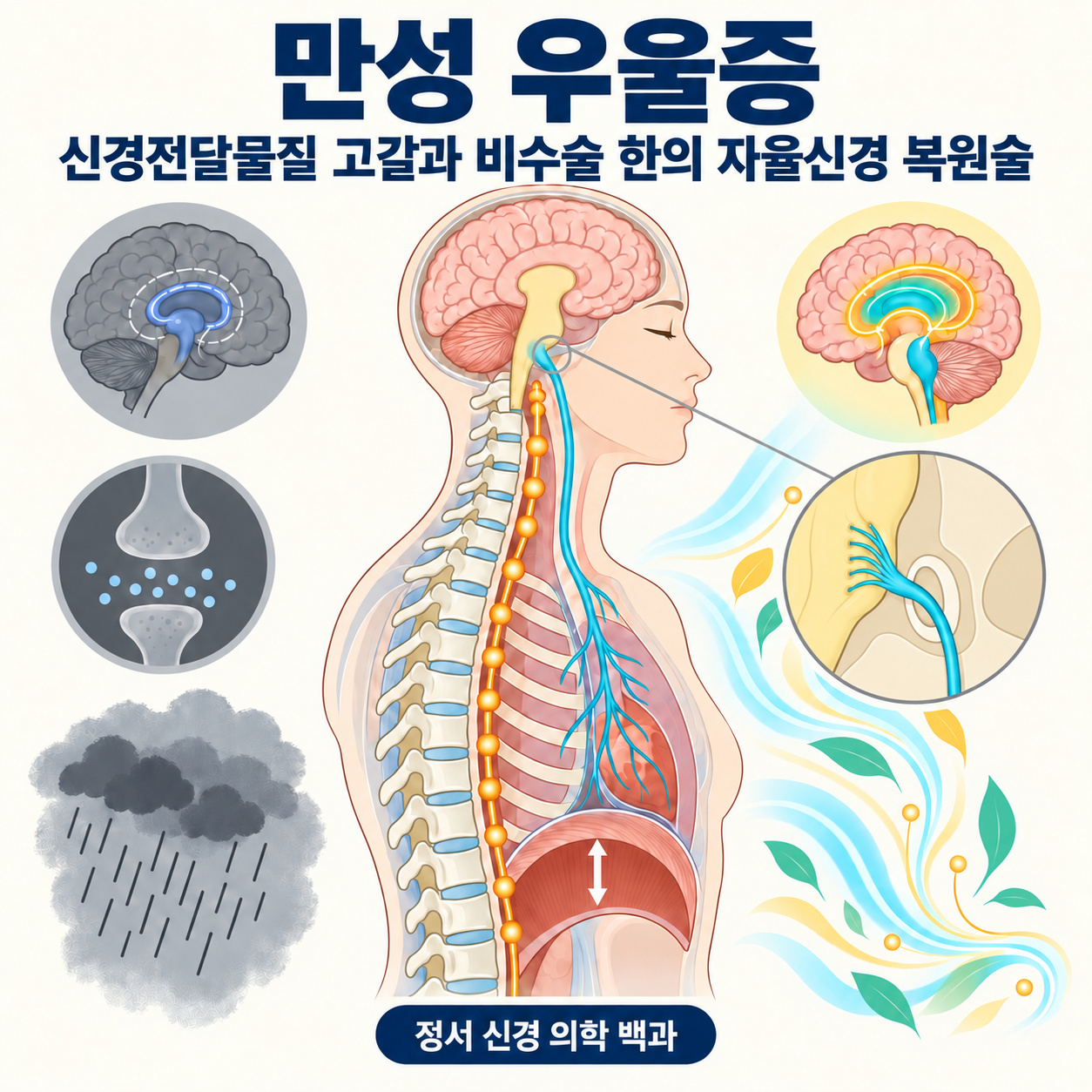 우울증 비수술 자율신경 기혈 복원술 인포그래픽