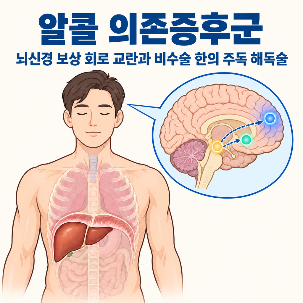 알콜 의존증후군 비수술 뇌간 해독 복원술 인포그래픽
